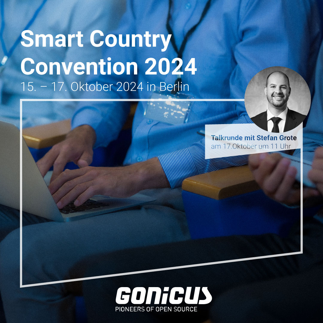 Am 17. Oktober sind wir als Gast der Südwestfalenagentur bei der Smart City Convention – Unser Kollege Stefan Grote spricht  in einer Talkrunde über Open-Source-Lösungen. #Gonicus #SmartCity2024 #Innovation
