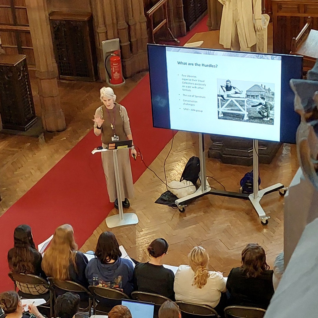 TheJohnRylands's tweet image. #Behindthescenes Teaching for the new term has begun at #Rylands. Curator @sebsakura is using #specialcollections material to teach on the Library MA course; discussing our #visualcollections and all the amazing artefacts we keep.  We’re not just books and archives!