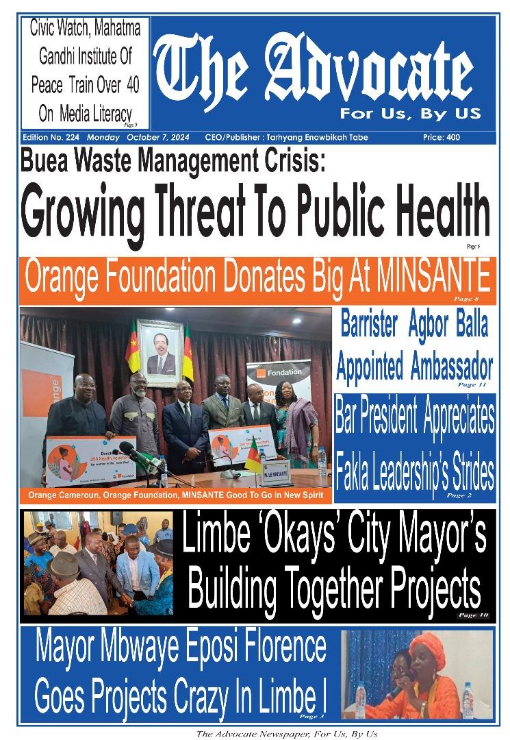 We're thrilled to see our mentees  writing impactful stories in local news this week! 
A special shout out to Efuet Mary whose article is featured as the lead article on the cover of The Advocate newspaper.
We appreciate The Advocate Newspaper  for this wonderful partnership.