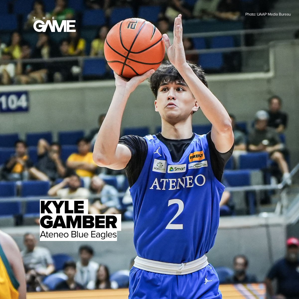 Despite getting barely any playing time at the beginning of the season, Kyle Gamber has bounced back to lead the UAAP men in 3-point field goal perfecting, with a 46.7% rate.