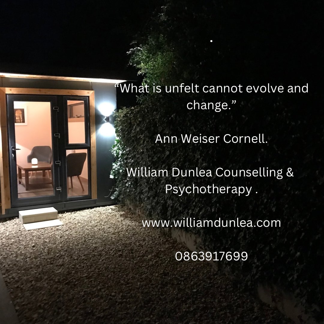 Counselling can offer a space where we can bring our attention to feelings that are powerfully unpleasant and painfully stuck. This attention can be the first step towards change.

williamdunlea.com

0863917699

#counselling #MentalHealth #kildare