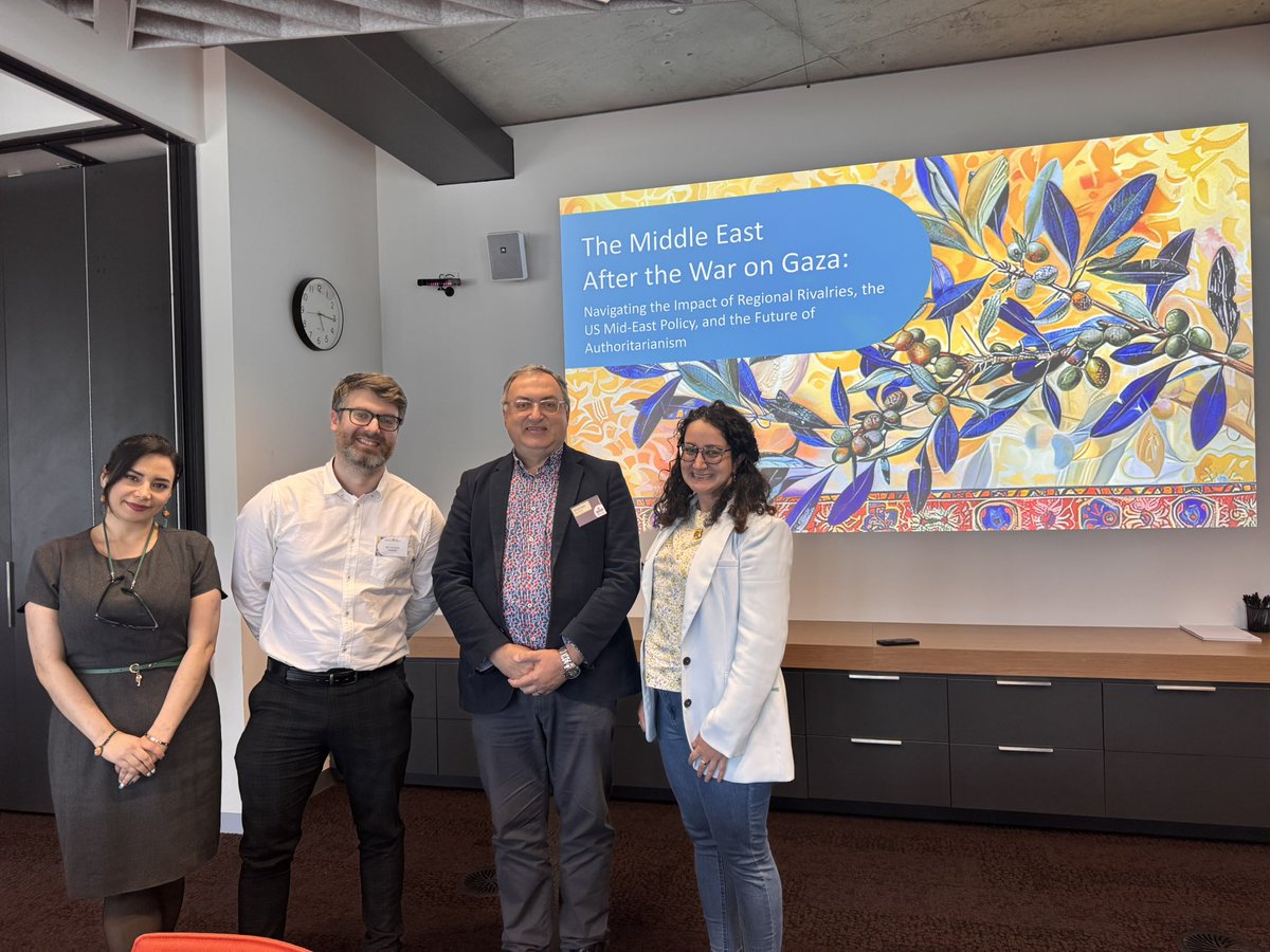 Shadi (@mrsshadisnape) on Twitter photo And it’s a wrap for #MESF2024 conference,working with this fabulous team to bring together 2 days of multidisciplinary scholars.I needed it for reflection on my work as a scholar-practitioner
Thanks!
<a href="/S_Akbarzadeh/">Shahram Akbarzadeh</a>
<a href="/athomas_ir/">Dr Andrew Thomas</a>
<a href="/MESF_Deakin/">Middle East Studies Forum</a>
<a href="/Deakin/">Deakin University</a>_ADI
@Deakin
@DeakinArtsEd And it’s a wrap for #MESF2024 conference,working with this fabulous team to bring together 2 days of multidisciplinary scholars.I needed it for reflection on my work as a scholar-practitioner
Thanks!
<a href="/S_Akbarzadeh/">Shahram Akbarzadeh</a>
<a href="/athomas_ir/">Dr Andrew Thomas</a>
<a href="/MESF_Deakin/">Middle East Studies Forum</a>
<a href="/Deakin/">Deakin University</a>_ADI
@Deakin
@DeakinArtsEd