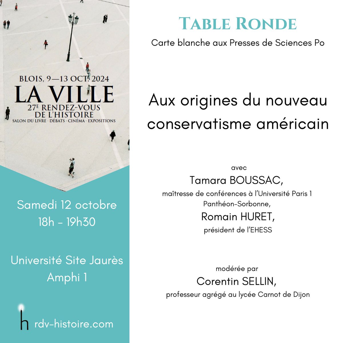 Presses Sciences Po (@editionsscpo) on Twitter photo 🇺🇸 #USA2024 #November5 #Trump I1⃣2⃣ oct. : Rencontre <a href="/rdvhistoire/">Rendez-vous-histoire</a> « Aux origines du nouveau conservatisme américain » avec <a href="/TamaraBsc/">Tamara Boussac</a>(<a href="/SorbonneParis1/">Université Paris 1 Panthéon-Sorbonne</a>), @huret_romain (<a href="/EHESS_fr/">EHESS</a>), <a href="/CorentinSellin/">Corentin Sellin</a> #Histoire #Elections rdv-histoire.com/programme/aux-… 🇺🇸 #USA2024 #November5 #Trump I1⃣2⃣ oct. : Rencontre <a href="/rdvhistoire/">Rendez-vous-histoire</a> « Aux origines du nouveau conservatisme américain » avec <a href="/TamaraBsc/">Tamara Boussac</a>(<a href="/SorbonneParis1/">Université Paris 1 Panthéon-Sorbonne</a>), @huret_romain (<a href="/EHESS_fr/">EHESS</a>), <a href="/CorentinSellin/">Corentin Sellin</a> #Histoire #Elections rdv-histoire.com/programme/aux-…