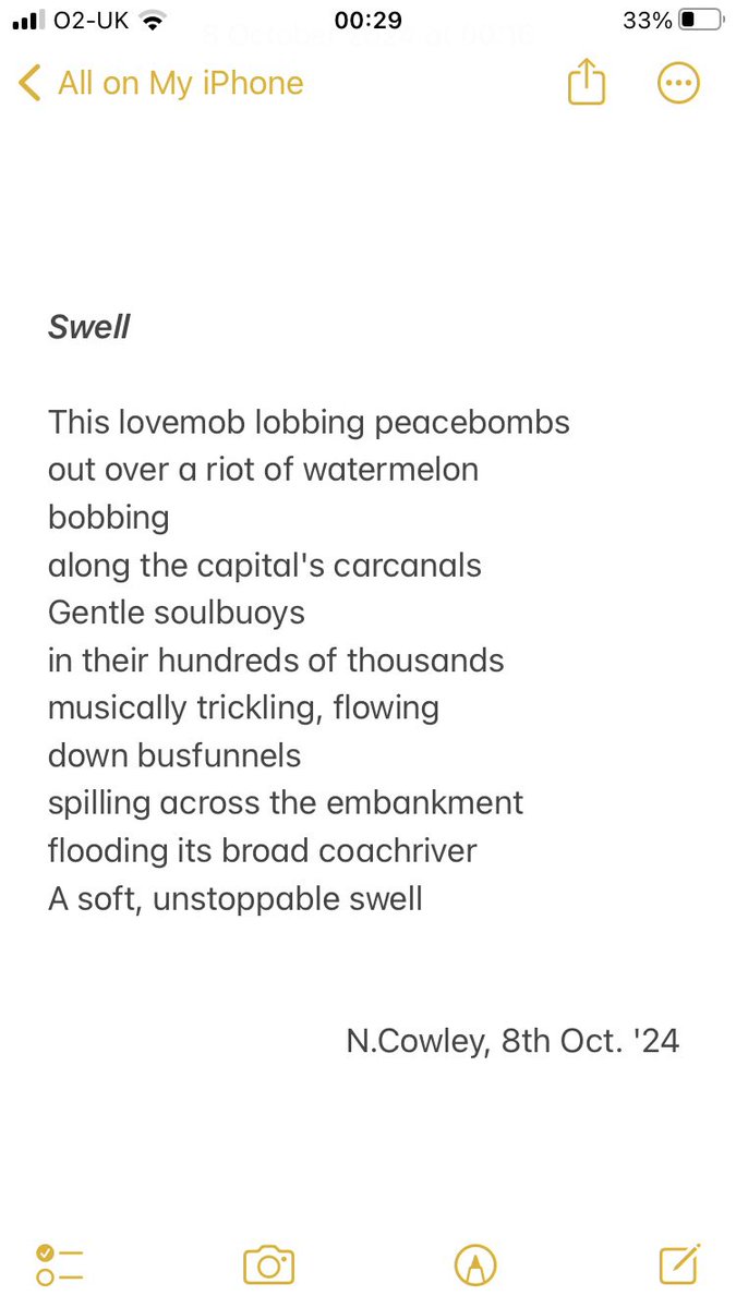noelcowley's tweet image. An ?imagistic? poem inspired by @ArcCreativeArts' prompts for @TopTweetTuesday.

Full disclosure: I didn't read the brief properly, so it's not weather themed.
And the kennings are dehyphenated, 'cause I preferred them that way.

#disqualified