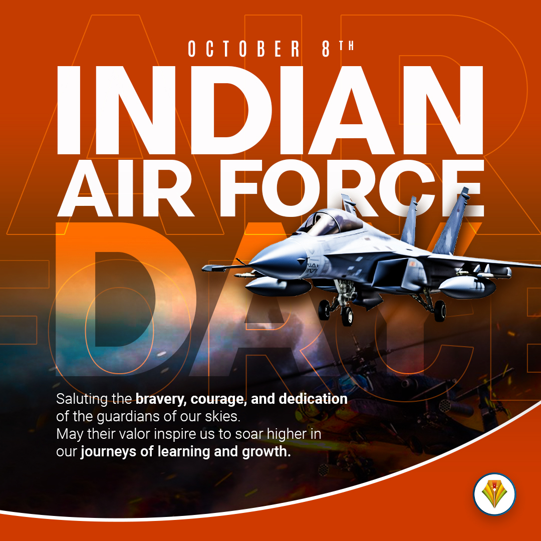 LearningPremium's tweet image. Happy Indian Air Force Day!
Saluting the guardians of our skies for their unwavering bravery and dedication.
May their valor inspire us to reach new heights in our learning and growth. ✈️ #IndianAirForceDay #BraveryInTheSkies #InspirationToSoar