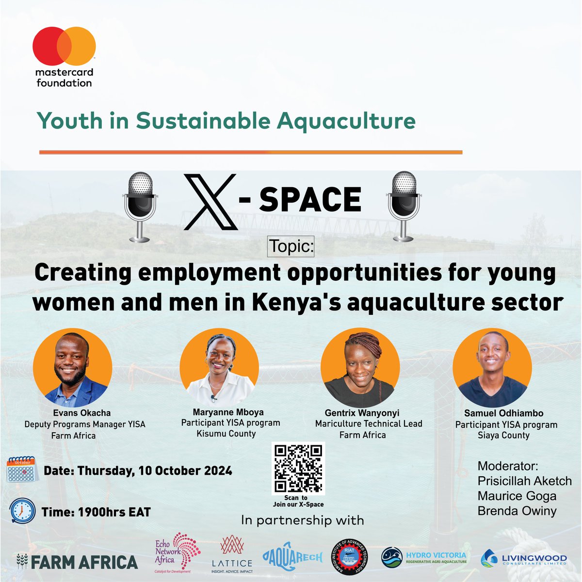 YISA_Kenya's tweet photo. Are you a young person looking to venture into Kenya's aquaculture sector? We can help you achieve this dream!
Join our X Space on Thursday, October 10, 2024, at 7:00 PM (EAT) as we dive into the exciting opportunities for young people in the YISA program.
#YISAKenya https://t.co/LnbEOJhVtr