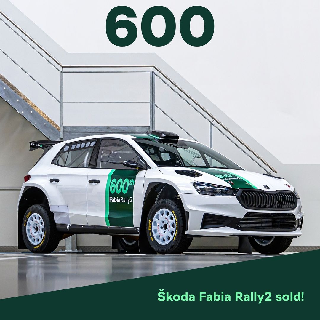 6⃣0⃣0⃣ Milestone reached! 🥳

In its 10th year, our Fabia Rally2 programme celebrates the 600th car sold. 🎆

Thank you to everyone who has been part of our success story! And congrats to Mapo Motorsport on their anniversary car. 👏