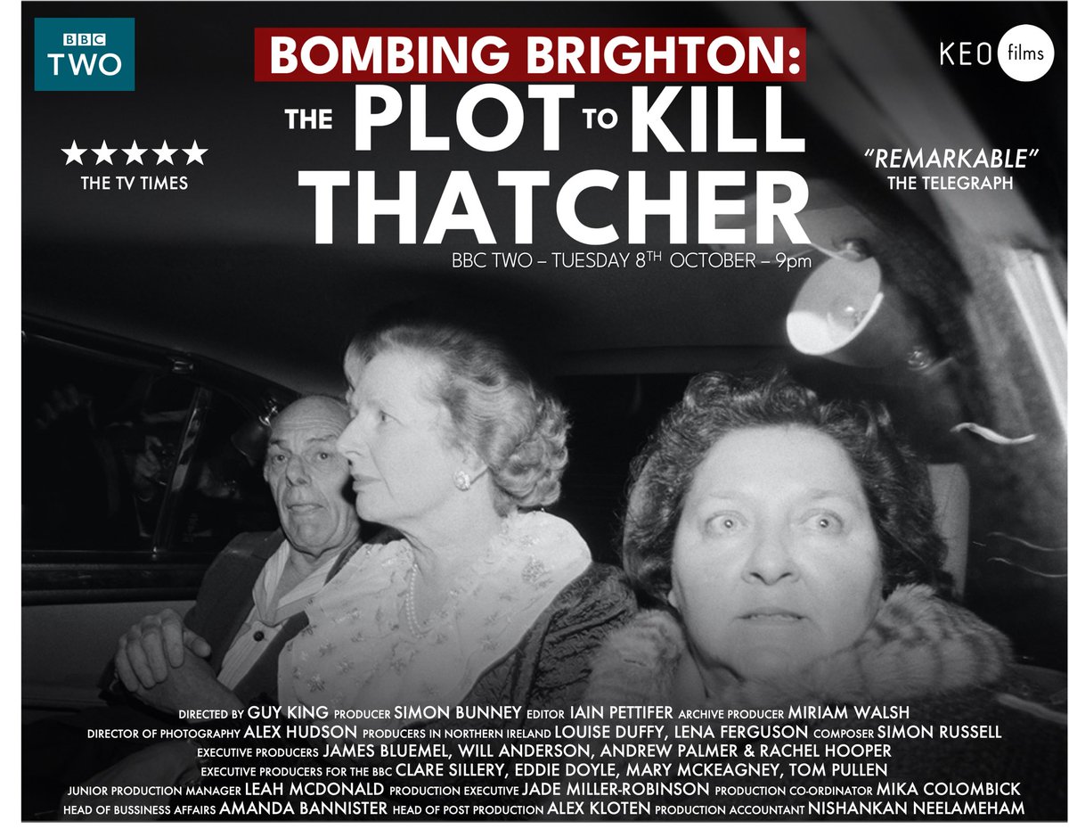 Forty years ago, an explosion tore through the Grand Hotel in Brighton. Just seconds stood between survival and death as the IRA bomb came within moments of killing Prime Minister Margaret Thatcher. 
 
Tonight at 9PM on <a href="/BBCTwo/">BBC Two</a> and available on <a href="/BBCiPlayer/">BBC iPlayer</a> .
