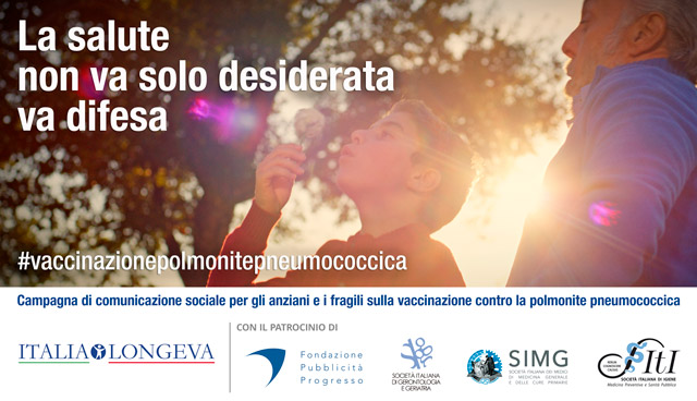 La #vaccinazione anti-pneumococcica viene utilizzata per fornire protezione nei confronti dell’infezione causata dallo #pneumococco. La vaccinazione è un’arma efficace per proteggersi: la salute non va solo desiderata va difesa.
<a href="/pubbliprogresso/">Pubblicità Progresso</a>