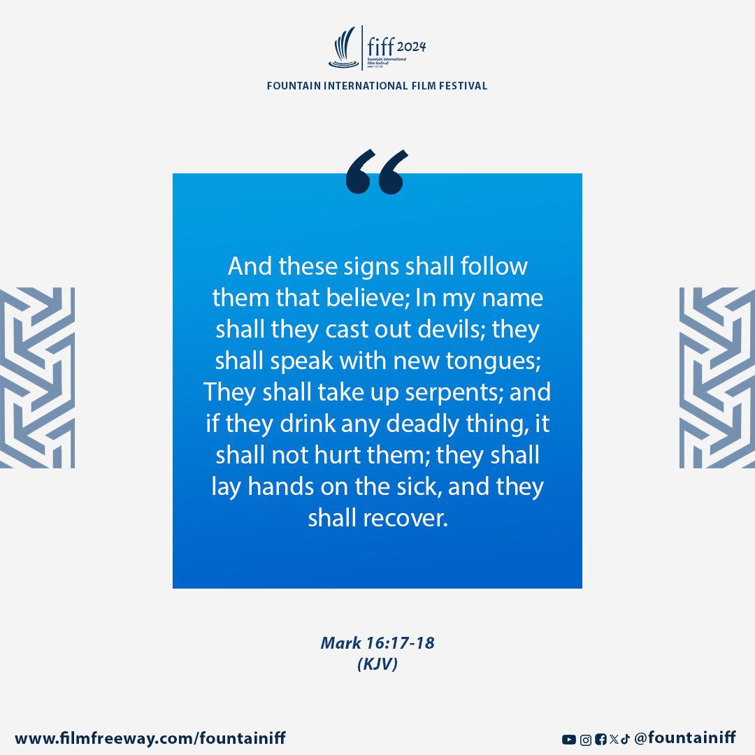 fountainiff's tweet photo. The Lord Jesus gave us the power of attorney, to use His name in His stead. Everything answers to us in His name. Glory! Hallelujah!!!

#fiff2024 #fountainiff #fountaininternationalfilmfestival #bibleverse #injesusname #Israel #BreakingNews #ElectionResult2024 #October7Massacre https://t.co/v9lR2OVMVk