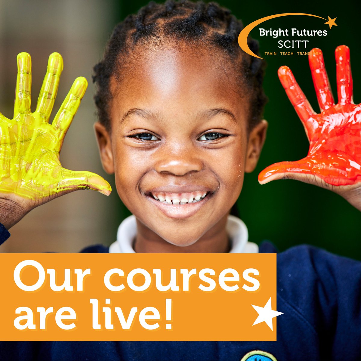 You can apply TODAY on DFE Apply for our primary, secondary and EY teacher training programmes - Code G65. tinyurl.com/58f39hft  If you would like to find out more, please do get in touch or attend our online information evening on 17/10 - we would love to meet you! #ITT