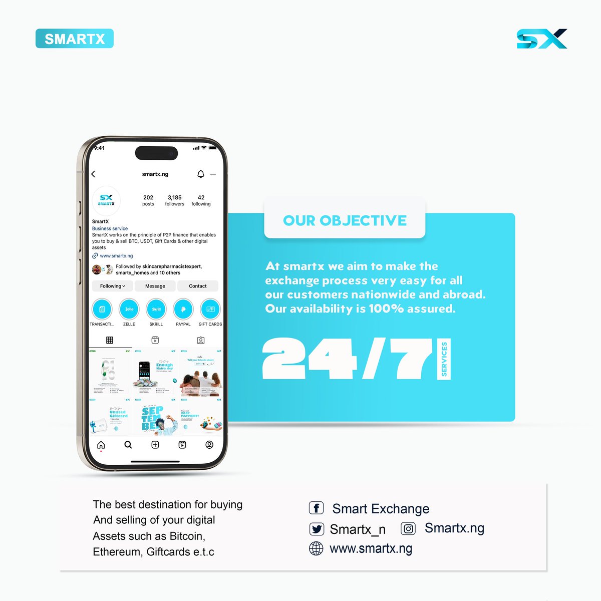 SmartX_n's tweet photo. Smartx is available for all your cryptocurrency and giftcard deals. Contact us today and trade right !
#bitcoin #cryptocurrency #crypto #TradingLeagues https://t.co/v9cPfHyCAk