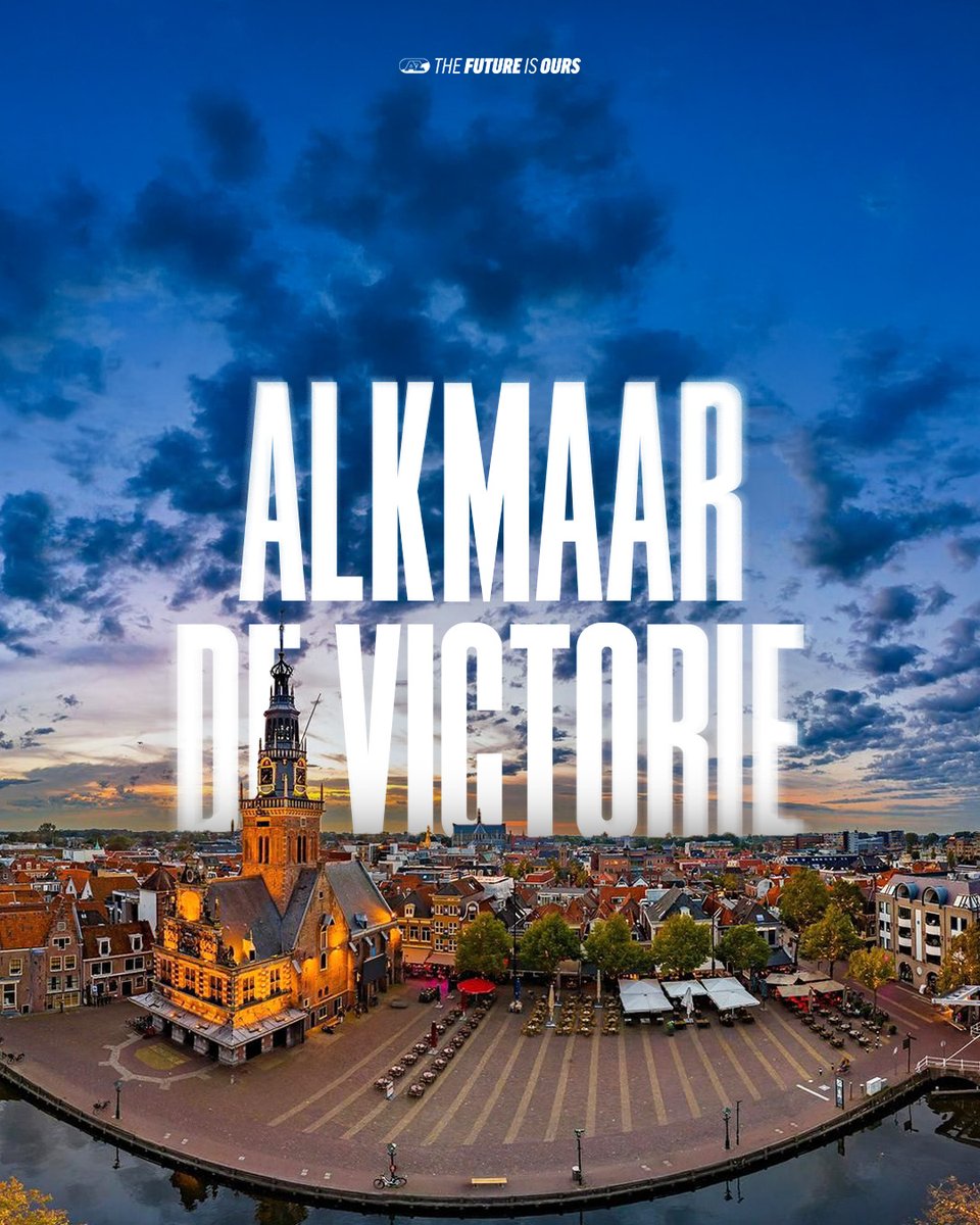 AZAlkmaar's tweet image. 🙌 𝑰𝒏 𝑨𝒍𝒌𝒎𝒂𝒂𝒓 𝒃𝒆𝒈𝒊𝒏𝒕 𝒅𝒆 𝒗𝒊𝒄𝒕𝒐𝒓𝒊𝒆!

🎊 AZ wenst iedereen een fijn Alkmaar Ontzet!

#AZ #8oktober #TheFutureIsOurs