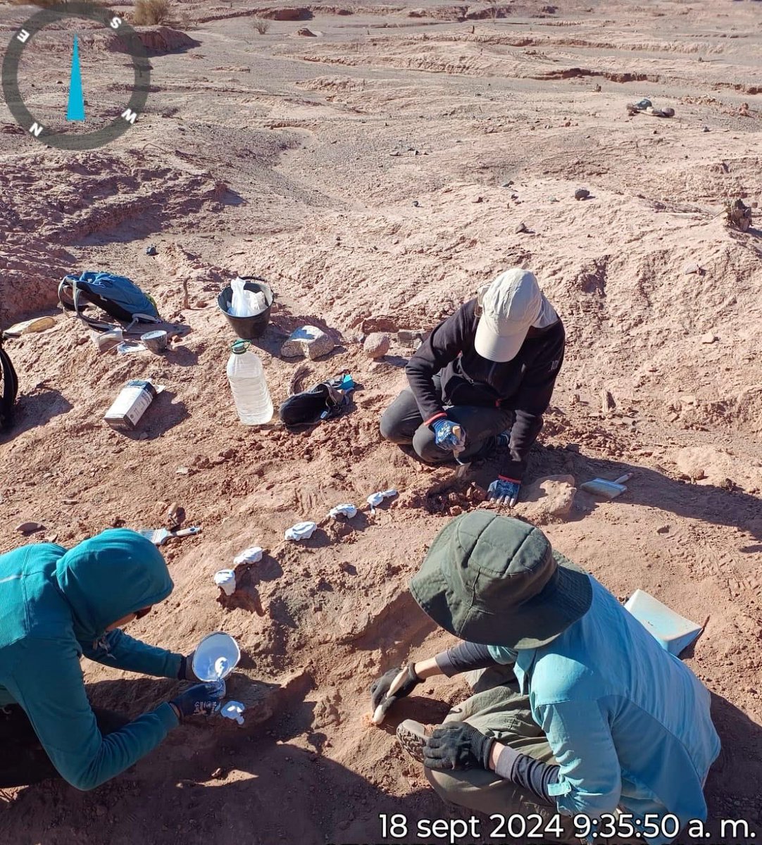 Nuestras compañeras @mgomezpaccard y Alicia Palencia Ortas han realizado durante el mes de septiembre #TrabajoDeCampo en La Troya, Tinogasta (Argentina), donde se han muestreado 15 estructuras de combustión