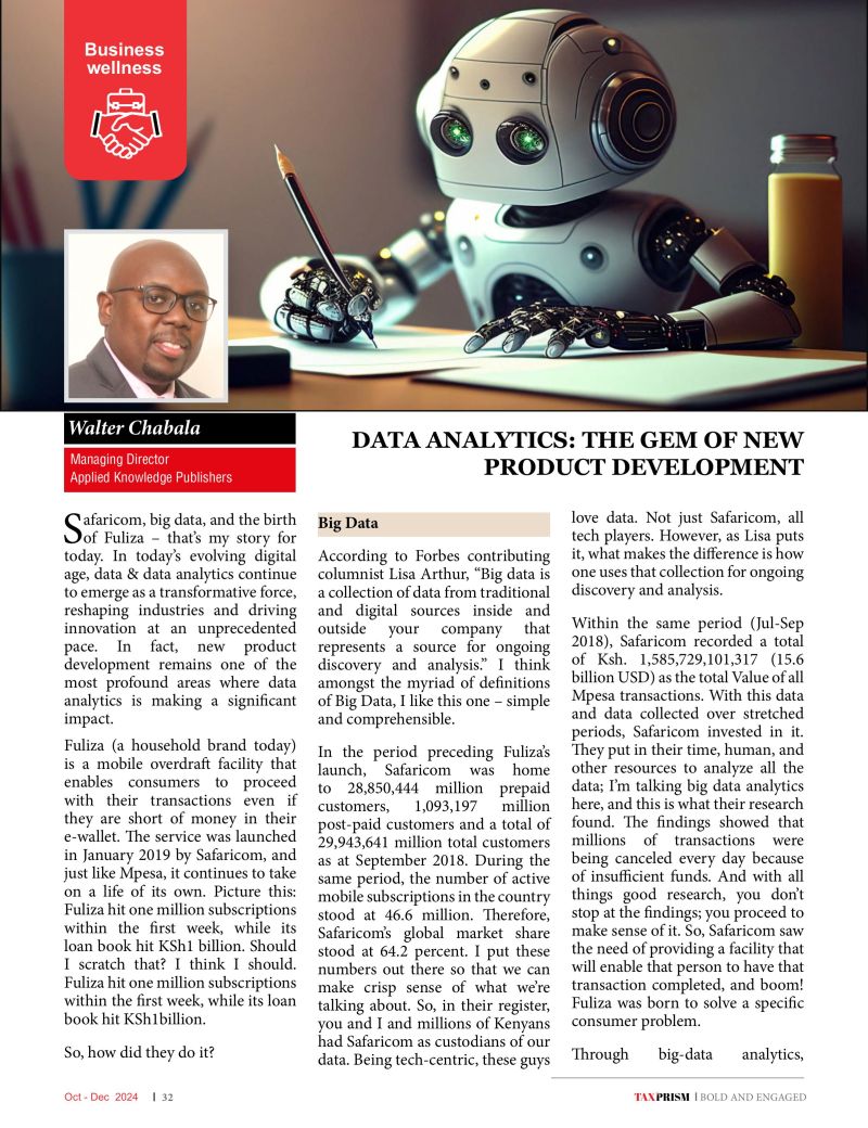 𝐒𝐔𝐑𝐑𝐎𝐔𝐍𝐃𝐄𝐃 𝐁𝐘 𝐃𝐀𝐓𝐀;𝐒𝐓𝐀𝐑𝐕𝐄𝐃 𝐅𝐎𝐑 𝐈𝐍𝐒𝐈𝐆𝐇𝐓𝐒.

<a href="/SafaricomPLC/">Safaricom PLC</a>'s Fuliza remains an outstanding antidote to the above ailment. Enjoy👇

linkedin.com/posts/chabala-…

cc. <a href="/Plexus254/">Fuliza Ambassador📳</a>