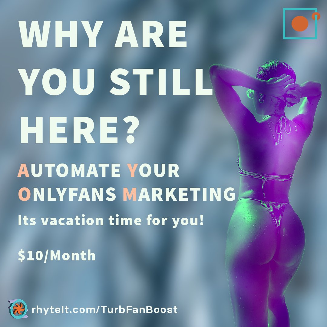 aimie_parp48898's tweet photo. Hey #OnlyFans Creators! Why stay stuck in the grind? 🤔 With #TurboFanBoost, automate your social media game for just $10/month and treat yourself to that much-needed vacation! 🌴☀️ #fanvue #fansly #fancentro https://t.co/7U2vh5Ei3n