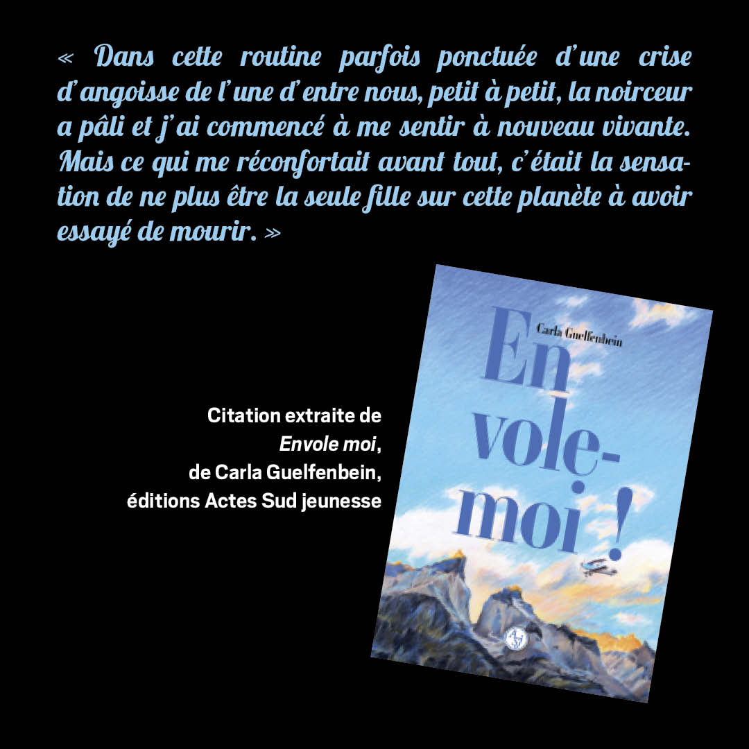 Découvrez dans les pages du numéro du moi le beau roman "Envole moi", de CARLA GUELFENBEIN, ACTES SUD jeunesse 👇
actes-sud-jeunesse.fr/9782330191931-…