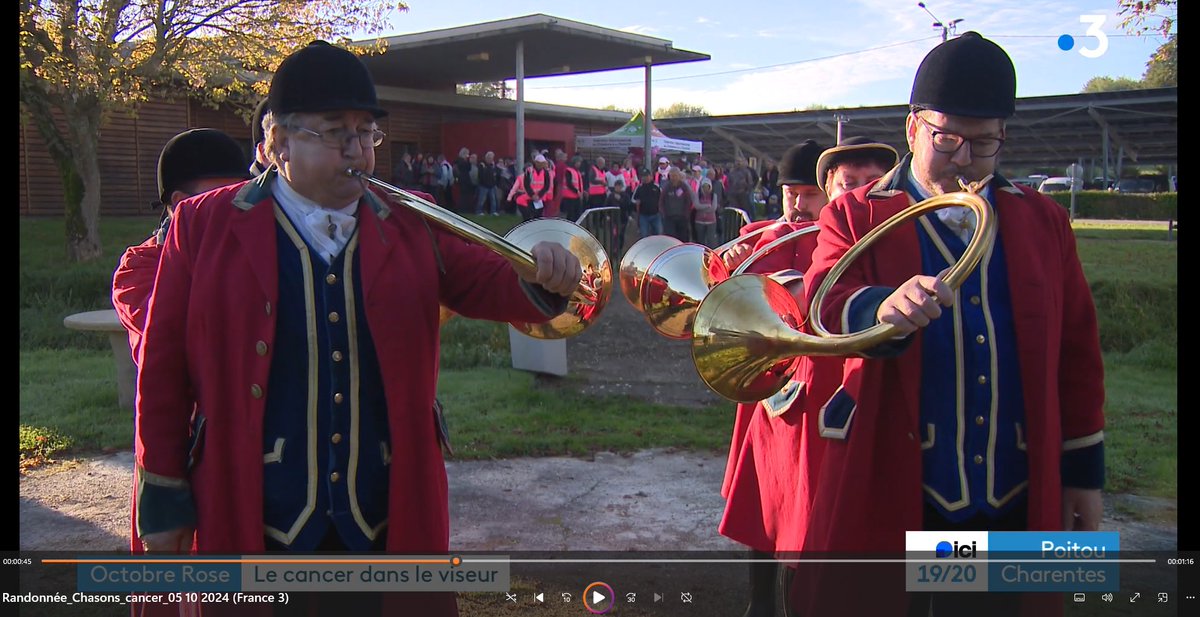 #OctobreRose2024 #randonnée #chasseurs #fdc16
🌹La 3ème édition de notre randonnée "Chassons le cancer" du 5 octobre a rencontré un franc succès. Une équipe de France 3 était présente pour immortaliser ce moment. 
fdc16.com/page/418/repor…