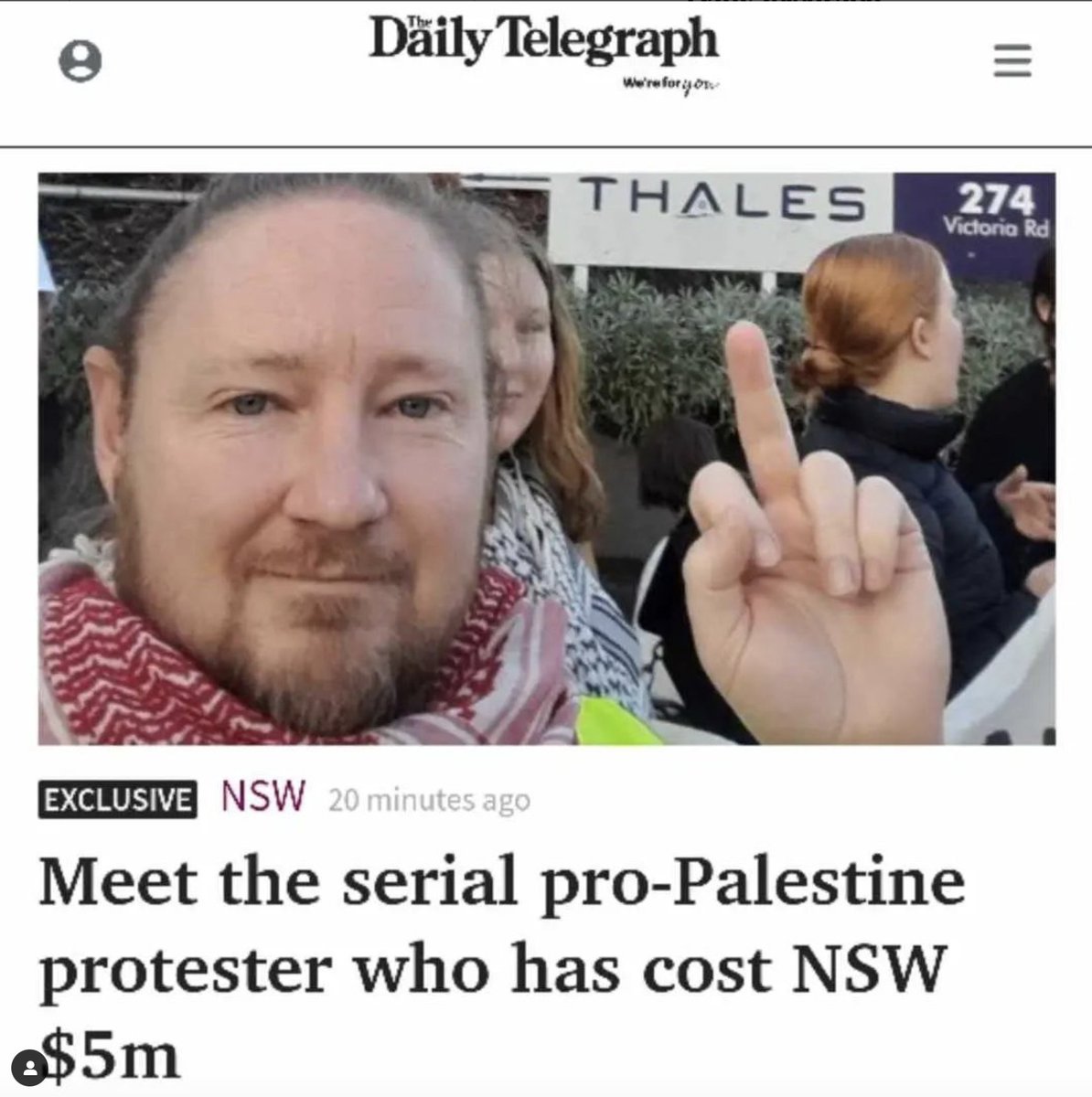 vic_socialists's tweet photo. Shout out to comrade Josh Lees - a socialist and leading member of the Palestine Action Group in Sydney - featured in an attempted hit piece published today in the Daily Telegraph. As Josh aptly put it, "I'd rather be a serial protester than a serial killer... https://t.co/1Oc2mBML0S