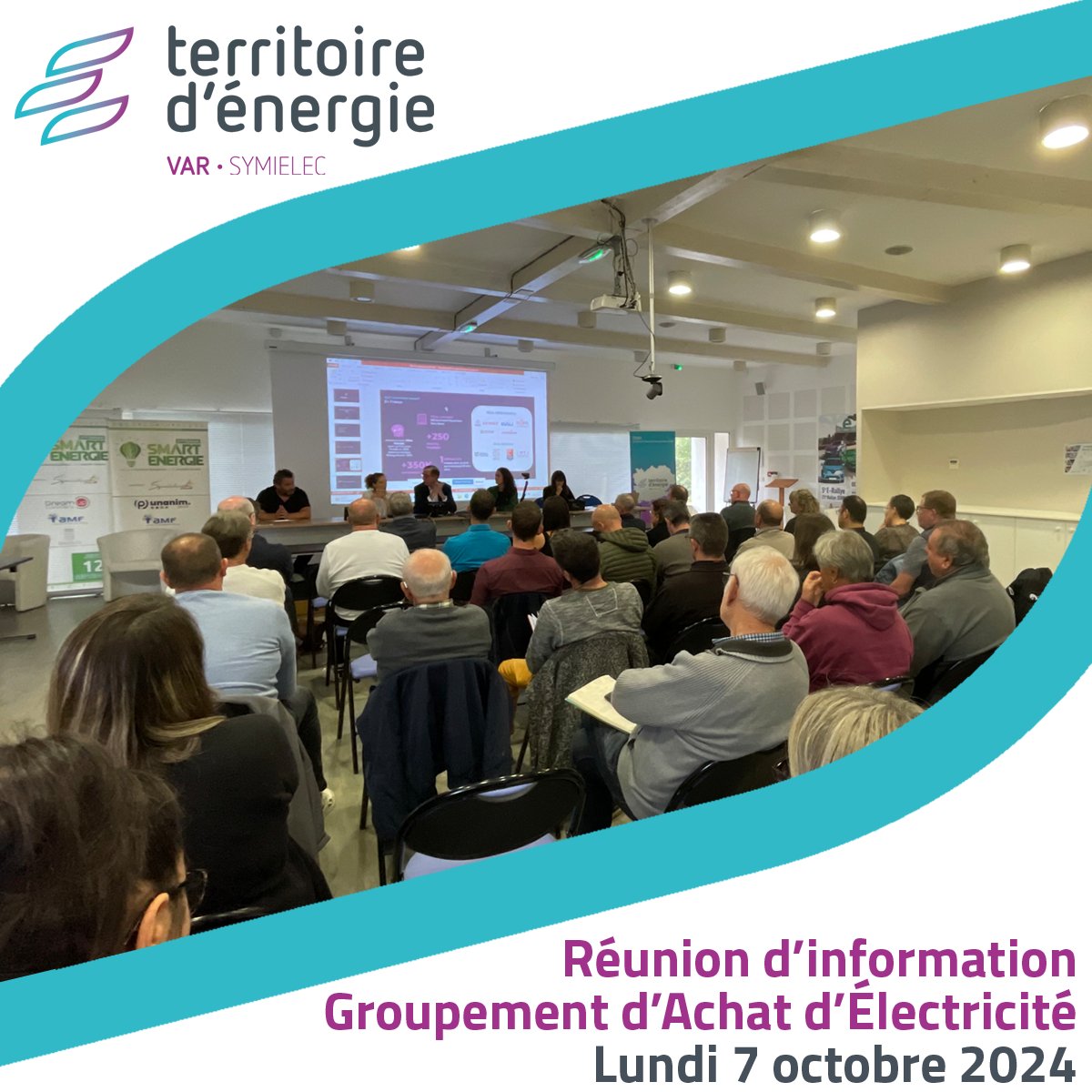 Territoire d'énergie Var a réuni les membres du Groupement d'achat d'électricité pour : 
💡Présenter le nouveau fournisseur
🔌Préparer la bascule des points de livraison au 01/01/2025 
⚡️Évoquer les tarifs d'électricité