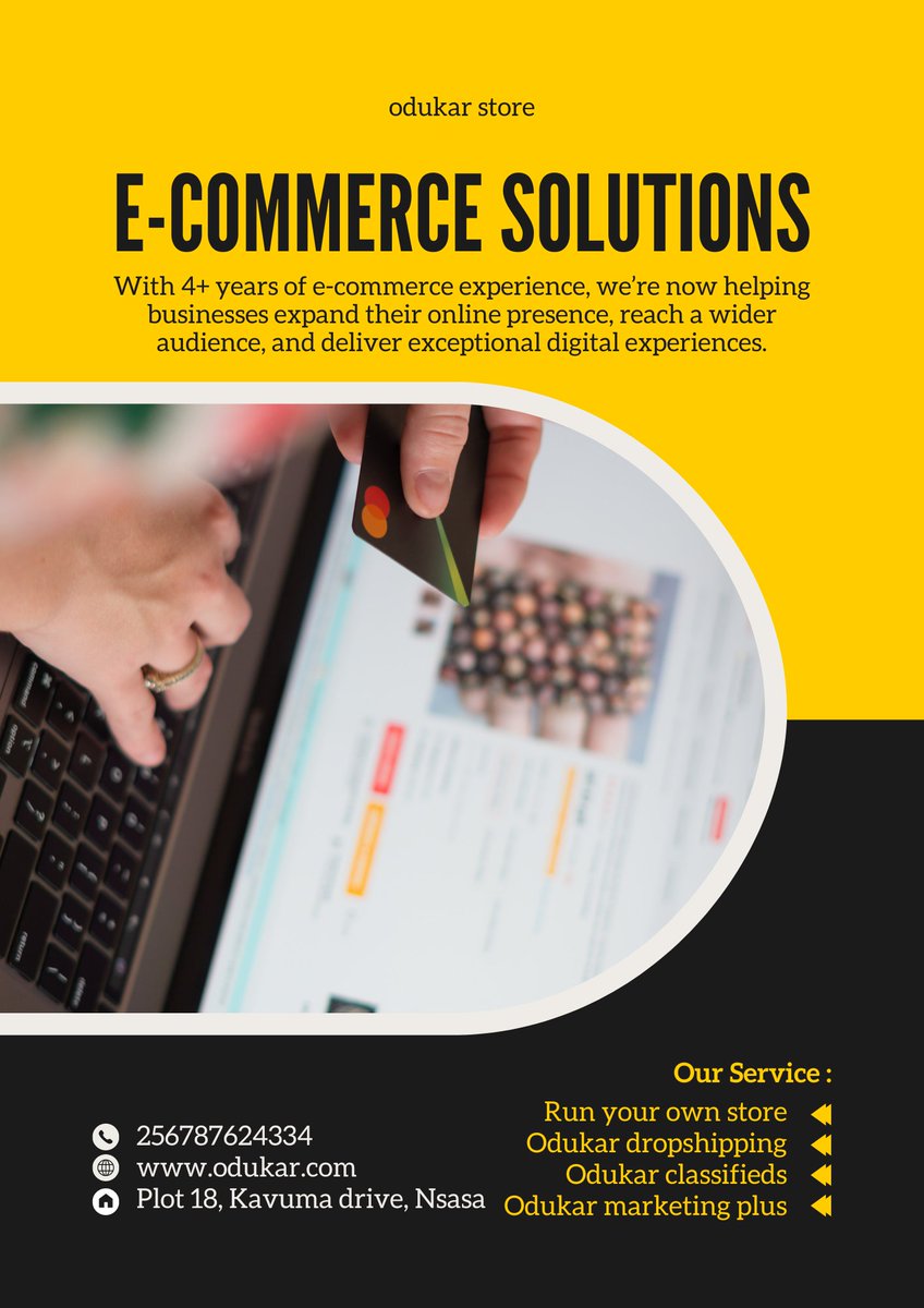 With over 4 years experience in the e-commerce, we are now extending our expertise to businesses that wish to expand their online presence, broaden their customer base and deliver unparalleled experience in the digital age. 

Learn more odukar.com/uncategorized/…
