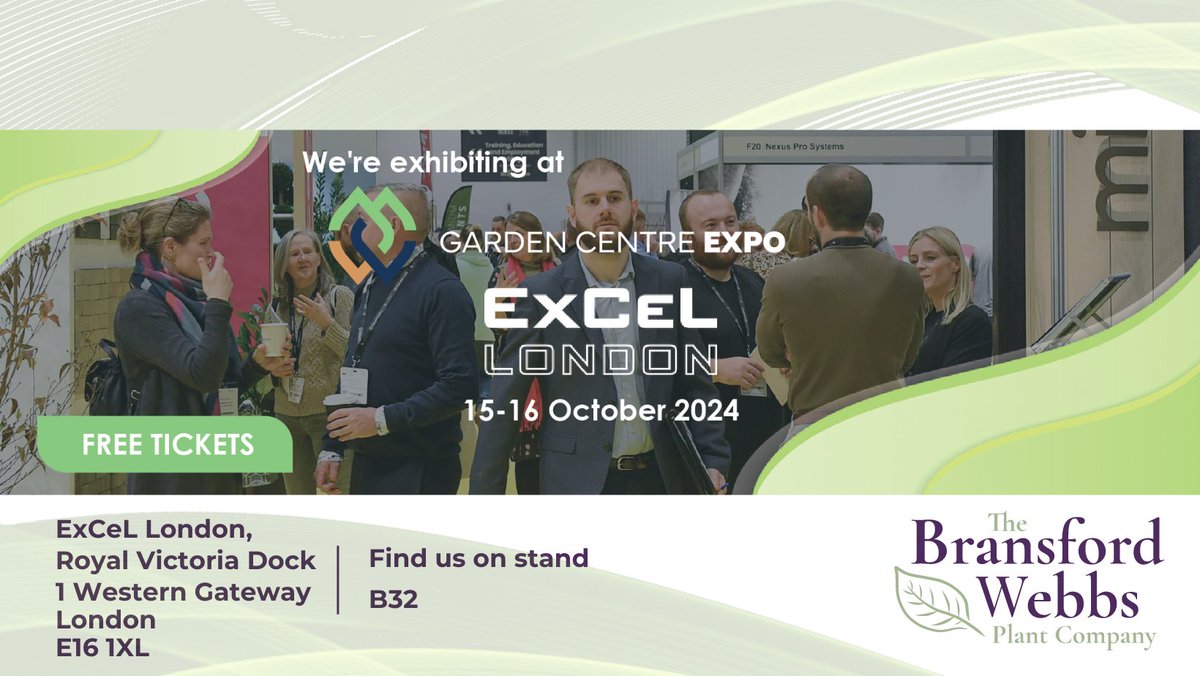 This time next week we will be exhibiting at <a href="/GCExpo/">GardenCentreExpo</a>  at @ExCeLLondon . David &amp; Andy will be welcoming customers at this new event where we will be showcasing our range for 2025.
For more details and to grab your free tickets, please visit  lnkd.in/efEAhjZR