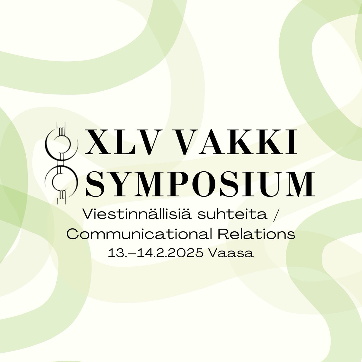 VAKKI ry (@vakkiry) on Twitter photo The XLV VAKKI Symposium will be held on Feb. 13â14, 2025 in Vaasa! The theme is Communicational Relations.
We invite workshop proposals by Nov. 1, 2024 and presentation abstracts by Dec. 9, 2024.
1st Call for Papers: sites.uwasa.fi/vakki/en/sympoâŠ
#vakki2025 <a href="/univaasa/">University of Vaasa</a> The XLV VAKKI Symposium will be held on Feb. 13â14, 2025 in Vaasa! The theme is Communicational Relations.
We invite workshop proposals by Nov. 1, 2024 and presentation abstracts by Dec. 9, 2024.
1st Call for Papers: sites.uwasa.fi/vakki/en/sympoâŠ
#vakki2025 <a href="/univaasa/">University of Vaasa</a>