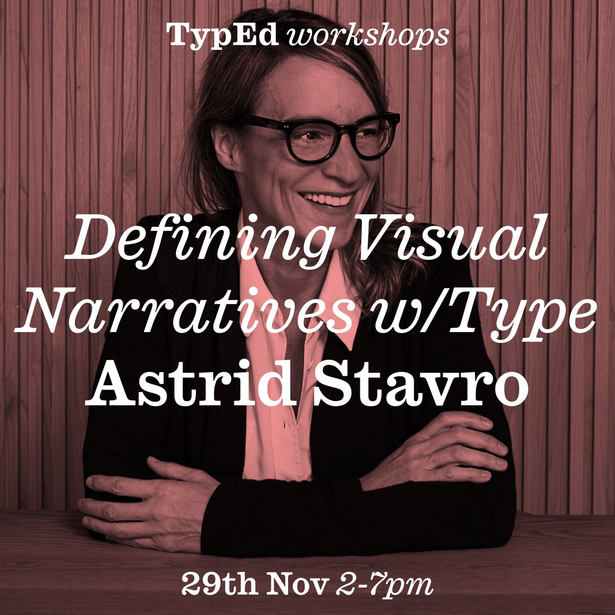 stbridefdn's tweet image. TypEd: Defining visual narratives with type with Astrid Stavro.
📆 Friday 29 November
⏰ 2-7pm
📍 St Bride Foundation
🔗 buff.ly/3ZrI3Qk
#SBFTypEd #DesignCourse #GraphicDesign #TypeDesign #Typography #CreativeCourses