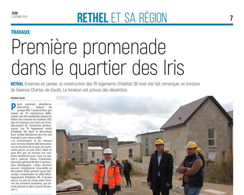 La Résidence des Iris à Rethel prend forme ! 🏗️

76 logements neufs livrés fin 2024. Un projet ambitieux pour Rethel et les Ardennes inscrit dans le cadre du NPNRU <a href="/AnruOfficiel/">ANRU</a>

Merci à <a href="/lardennais_/">L'Ardennais</a> pour cet article.

#bailleursocial