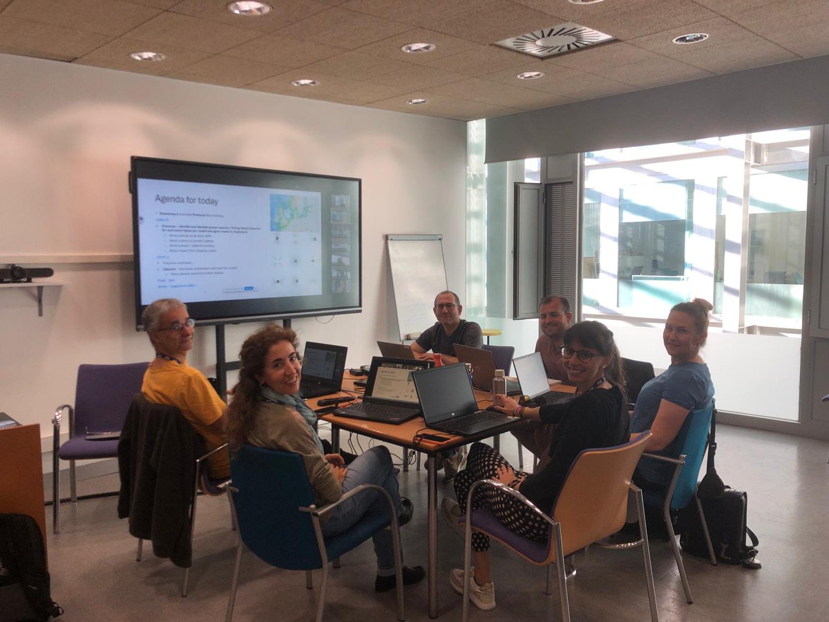 🌊 Today, we're diving into the #Geas4Seas workshop, enhancing our models by integrating wind farms and maritime traffic! 🚢💨
Exciting collaboration between #Ges4Seas &amp; <a href="/ActnowMarine/">ACTNOW project</a> EU projects. 🤝

#SustainableOceans
<a href="/ICMCSIC/">ICM-CSIC</a>