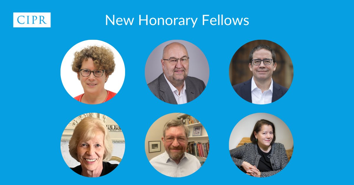 We are delighted to announce six new Honorary Fellowships.

Honorary Fellowships are granted by our Board of Directors to members in recognition of exemplary lifetime service to the CIPR or wider PR profession.

Congratulations to:

<a href="/richardbagnall/">Richard Bagnall, FCIPR, FPRCA, FAMEC</a>
Pat Gaudin
<a href="/gewanter/">Henry Gewanter</a> 
<a href="/140Okay/">Avril Lee</a>