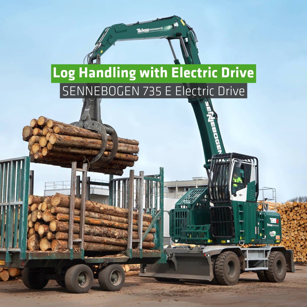 SENNEBOGEN_mk's tweet image. #SENNEBOGEN 735 E Electric Drive is now working at Tschopp AG&apos;s sawmill in Lucerne, 🇨🇭 ensuring efficient #roundwood handling. 🌱
💬 “By using the 735, we can massively reduce our consumption.”

Read the jobsite report: ➡️ bit.ly/3ZVhhzT

#loghandling #MOVEBIGTHINGS