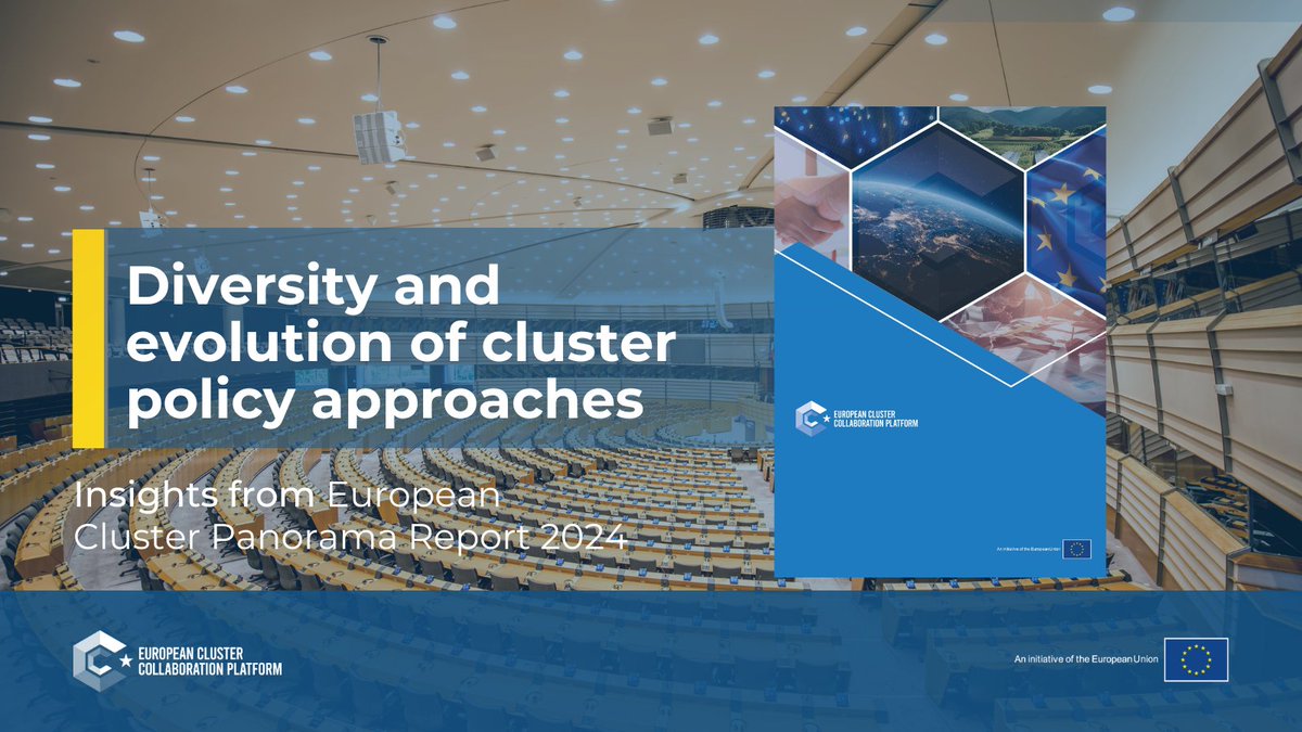 💡Did you know that 14 EU Member States, mostly concentrated in Central &amp; Southern Europe, have dedicated cluster policies?

Dive into the #ECCP report to find how such policies provide more focused support for cluster development &amp; maturity👇
clustercollaboration.eu/knowledge-shar…