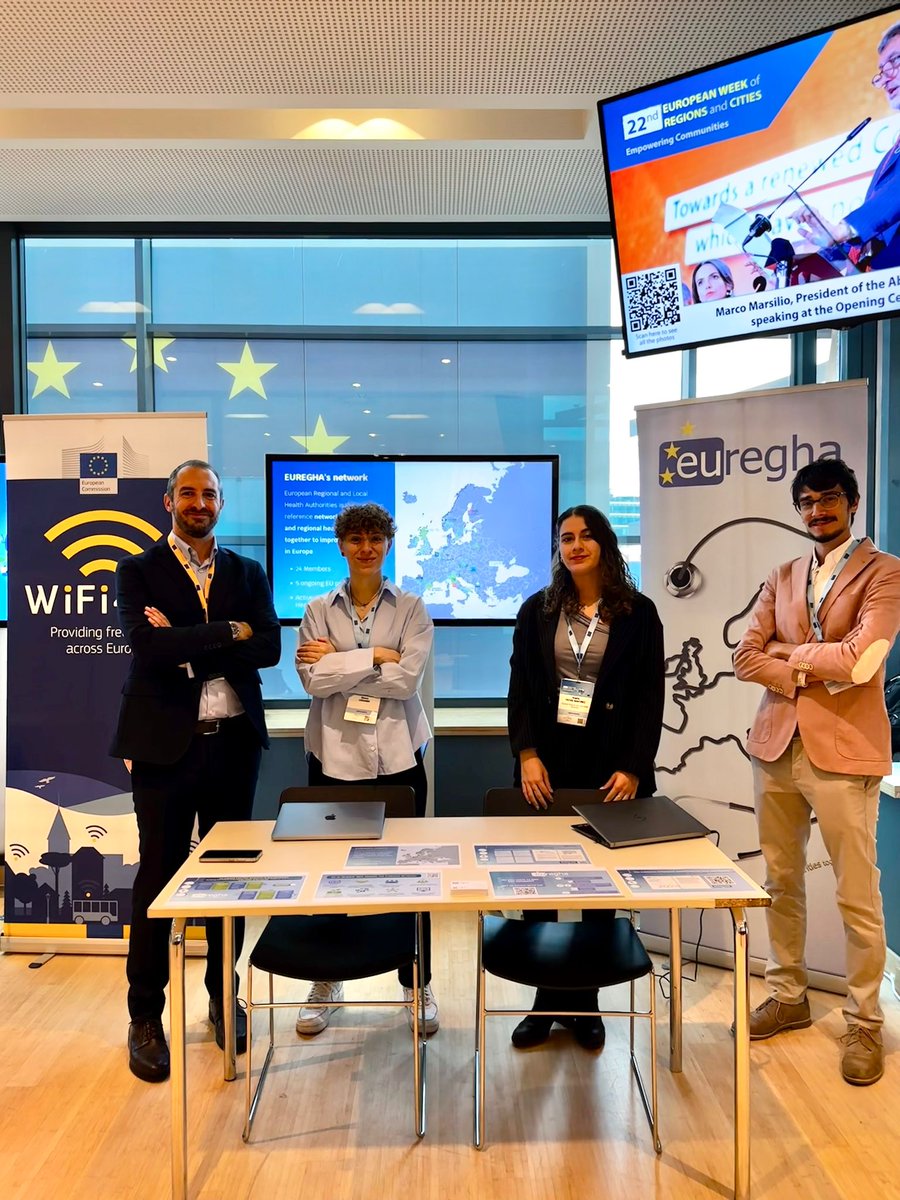 ✨ Come meet us at #EURegionsWeek 2024! ✨
We are already here! Come visit us at our networking stand 👋  and let's discuss how we can shape Europe’s #Health  future together with #Regions! 🌍💡

📍: Jacques Delors building (CoR), 6th floor, foyer 6

#HealthUnion #HealthIsWealth