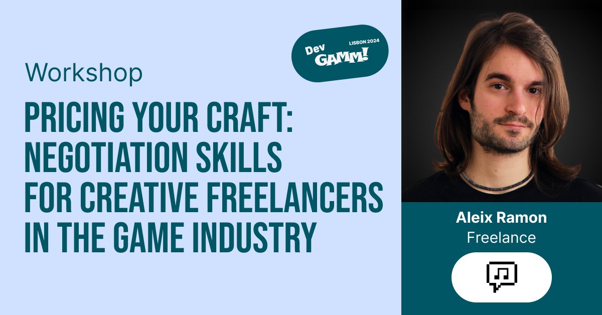 DevGAMM's tweet image. Not sure how to price your freelance work? Join this interactive workshop at #DevGAMM!

🎙️ @nomad_composer, Freelance
🛠 Pricing Your Craft: Negotiation Skills for Creative Freelancers

Join us at DevGAMM Lisbon:  bit.ly/3X29nSp