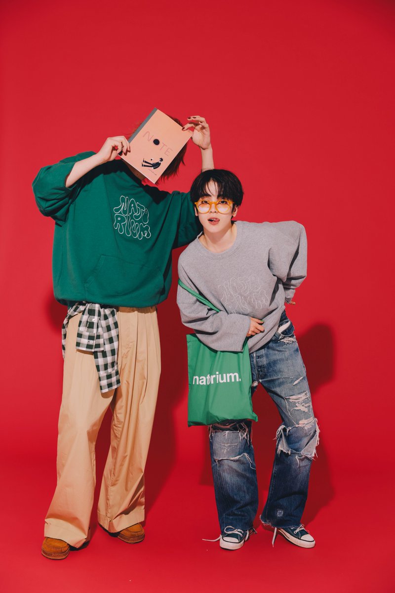 ◤ NEW MERCH ◢ natorium Sweatshirt color : Green / Gray M / L