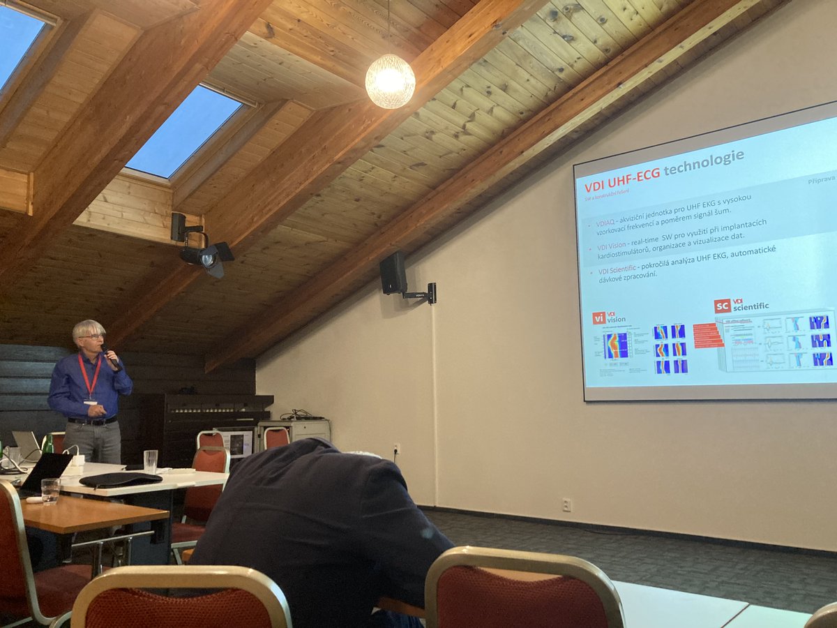 AIMT (@aimt_lab) on Twitter photo On Saturday, our colleagues  <a href="/FilipPlesinger/">Filip Plesinger</a> and <a href="/pavel_jurak/">Pavel Jurák</a>  presented at the Congress for Pediatric Cardiologists. Filip talked about AI in cardiology, and Pavel presented the methodologies of ultra-high-frequency ECG. 👏 On Saturday, our colleagues  <a href="/FilipPlesinger/">Filip Plesinger</a> and <a href="/pavel_jurak/">Pavel Jurák</a>  presented at the Congress for Pediatric Cardiologists. Filip talked about AI in cardiology, and Pavel presented the methodologies of ultra-high-frequency ECG. 👏