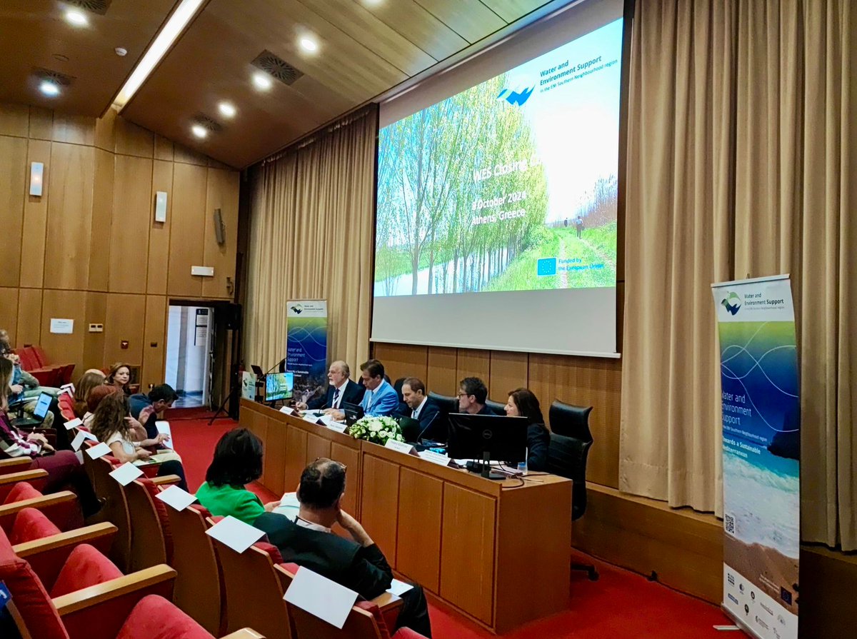 🟢The <a href="/WesMed19/">WES-BCA project</a> Closing Conference kicks off in Athens!🌍 Stakeholders will present &amp; discuss the achievements and impact of this rellevant 5.5-year EU-funded project on #WaterScarcity &amp; #EnvironmentalPollution

🔑 100+ activities, 2,200 trainees.
 ➕Info: wes-med.eu/28535-2/