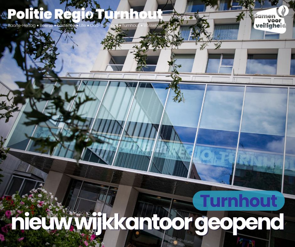 Vanaf vandaag kan je terecht in het nieuwe wijkkantoor in de Turnovatoren in <a href="/Turnhout/">Stad Turnhout</a>. We verhuisden van de Grote Markt naar het P.J.Brepolsplein. Je kan er elke dag van 8 tot 20 uur terecht voor al je vragen, meldingen, aangiften of klachten. 📷 foto: Stad Turnhout