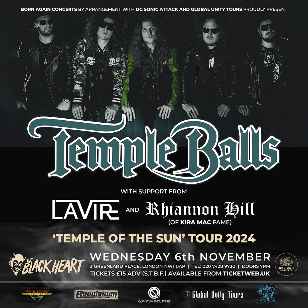 Born Again Concerts (@baconcertsuk) on Twitter photo On Sale Now ๐ค Finnish hard rock explosion <a href="/TempleBallsFin/">Temple Balls</a> - โTEMPLE OF THE SUNโ with support from <a href="/LaVireBand/">๐๐๐๐ข๐ซ๐</a> and Rhiannon Hill (of <a href="/KiraMacBand/">Kira Mac</a> fame), live at <a href="/TheBlack_Heart/">The Black Heart</a>, Wed 6 November.
๐๏ธ link.dice.fm/e4d4df896da9
๐ฅ youtu.be/NxS5qvRjmHI
๐ templeballsrocks.com On Sale Now ๐ค Finnish hard rock explosion <a href="/TempleBallsFin/">Temple Balls</a> - โTEMPLE OF THE SUNโ with support from <a href="/LaVireBand/">๐๐๐๐ข๐ซ๐</a> and Rhiannon Hill (of <a href="/KiraMacBand/">Kira Mac</a> fame), live at <a href="/TheBlack_Heart/">The Black Heart</a>, Wed 6 November.
๐๏ธ link.dice.fm/e4d4df896da9
๐ฅ youtu.be/NxS5qvRjmHI
๐ templeballsrocks.com