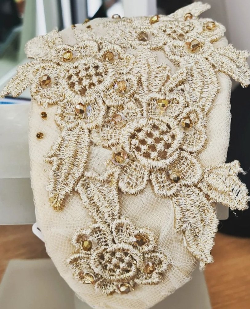 It's all in the details- bridal headpiece 
#bridal #headpiece #headband #weddingready