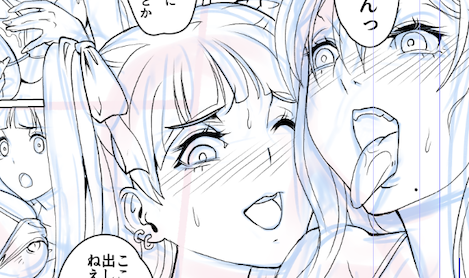 アナログ歴が長い弊害でまだまだデジタルツールの様々な便利機能を使いこなす境地には至っていませんが、「盛って、削る」が容易にできるデジタルの利点を活かした線の描き方はだんだん楽しくなってきた今日この頃です。 