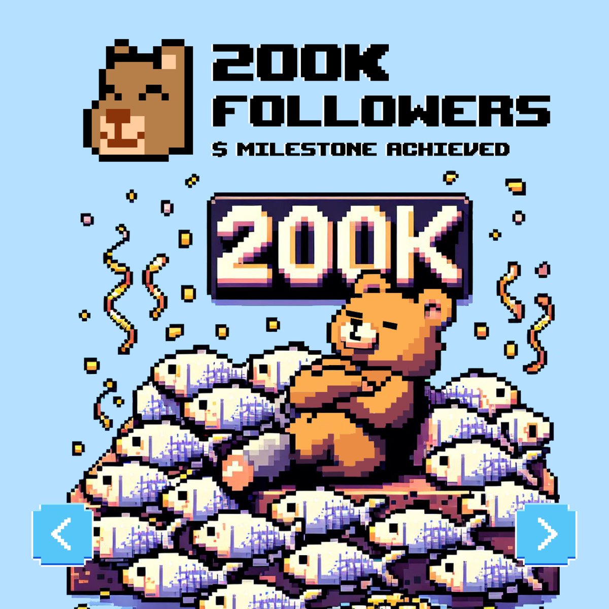 🎣 200K fam rollin' up!! 🐻

We’ve hit 200,000 followers on X - that’s a whole ocean of supporters! 🌊 

Big shoutout to y’all for makin’ this happen, we lit 🔥 

Just warmin’ up tho. 200K and counting 🪝 🎣 

#CatchTON #TON"