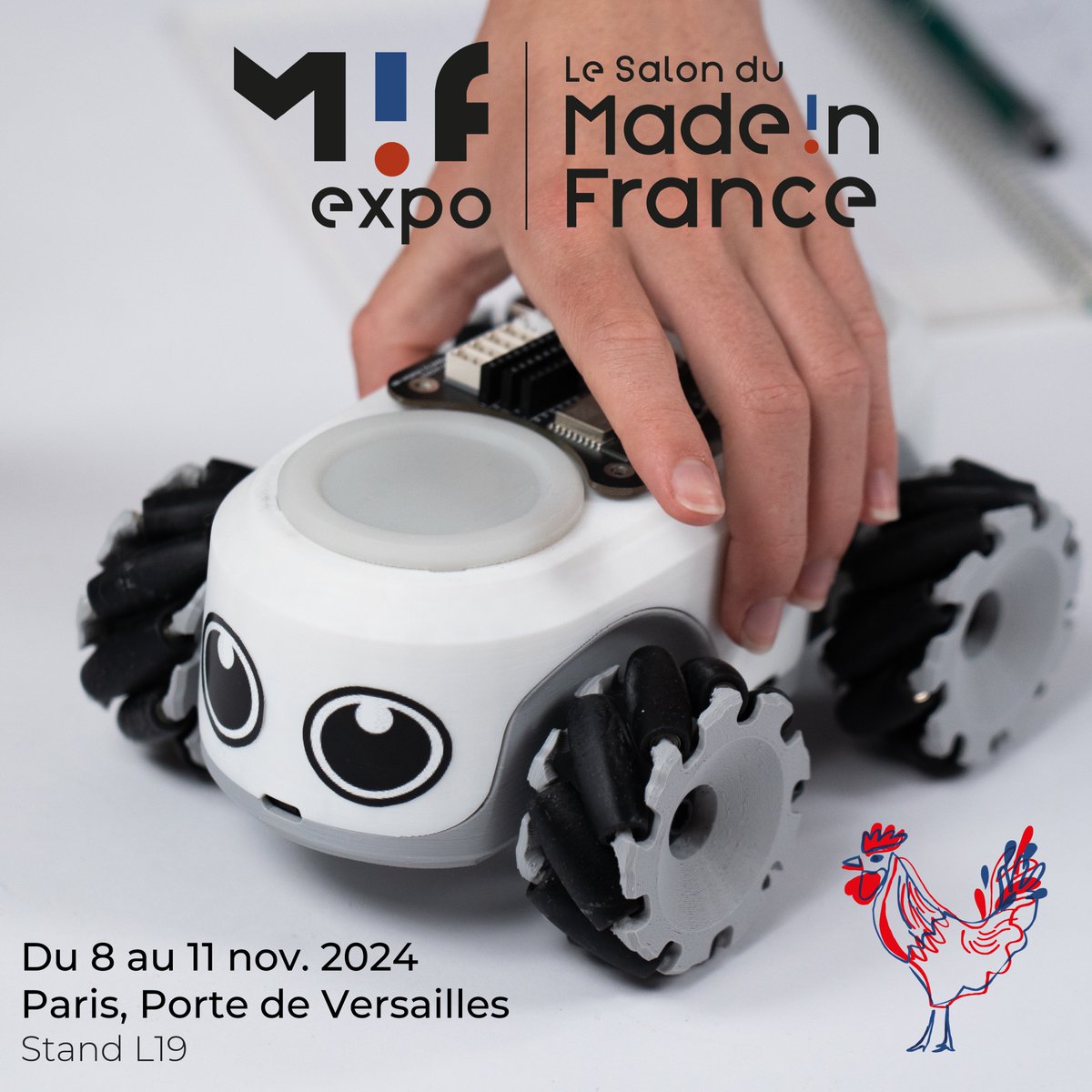 ilo_robot's tweet image. 🥳 ilo sera présent au MIF expo, du 8 au 11 novembre 2024 à Paris Portes de Versailles.
On vous attend nombreux sur le stand L19 pour vous présenter ilo. Vous pourrez le tester en avant-première et le commander. Idéal comme cadeau de Noël ! 🎅
 #MadeInFrance #Robotech