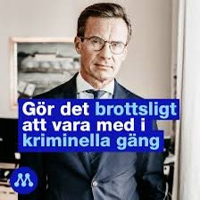 Att ingen i regeringen vågar säga ett knyst om att högsta företrädarna för regeringsunderlagets största parti har kopplingar till gängkriminalitet. Det visar på elitism, att <a href="/moderaterna/">Moderaterna</a> <a href="/liberalerna/">Liberalerna</a> <a href="/kdriks/">Kristdemokraterna</a> inte själva behöver leva efter de normer och den politik de driver.