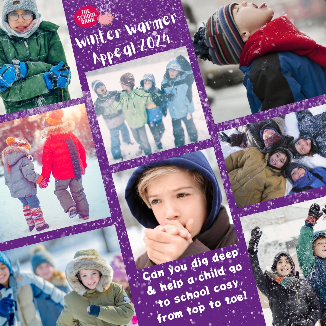 Our Winter Jacket Appeal is now open! Help keep West Lothian's children warm this winter. It’s a chance for them to focus, learn, and thrive. You have the power to make that difference in their lives. We expect 300+ requests this winter. Check our FB page facebook.com/theschoolbankw…
