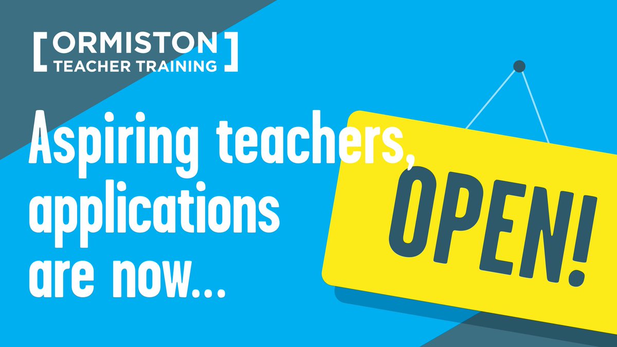 Ormiston Teacher Training – Staffordshire Campus (@ott_staffs) on Twitter photo Interested in training to teach in Sept 2025?
DfE Apply is now open! We can't wait to start interviewing again & getting to meet the teachers of tomorrow.
Start your journey here:
gov.uk/apply-for-teac…
<a href="/OTT_WestMids/">Ormiston Teacher Training – West Midlands Campus</a>
<a href="/OrmistonTT/">Ormiston Teacher Training</a>
<a href="/OTT_Norfolk/">Ormiston Teacher Training - Norfolk Campus</a>
<a href="/NatInstTeaching/">National Institute of Teaching</a>
<a href="/OrmistonAcads/">OrmistonAcads</a> Interested in training to teach in Sept 2025?
DfE Apply is now open! We can't wait to start interviewing again & getting to meet the teachers of tomorrow.
Start your journey here:
gov.uk/apply-for-teac…
<a href="/OTT_WestMids/">Ormiston Teacher Training – West Midlands Campus</a>
<a href="/OrmistonTT/">Ormiston Teacher Training</a>
<a href="/OTT_Norfolk/">Ormiston Teacher Training - Norfolk Campus</a>
<a href="/NatInstTeaching/">National Institute of Teaching</a>
<a href="/OrmistonAcads/">OrmistonAcads</a>