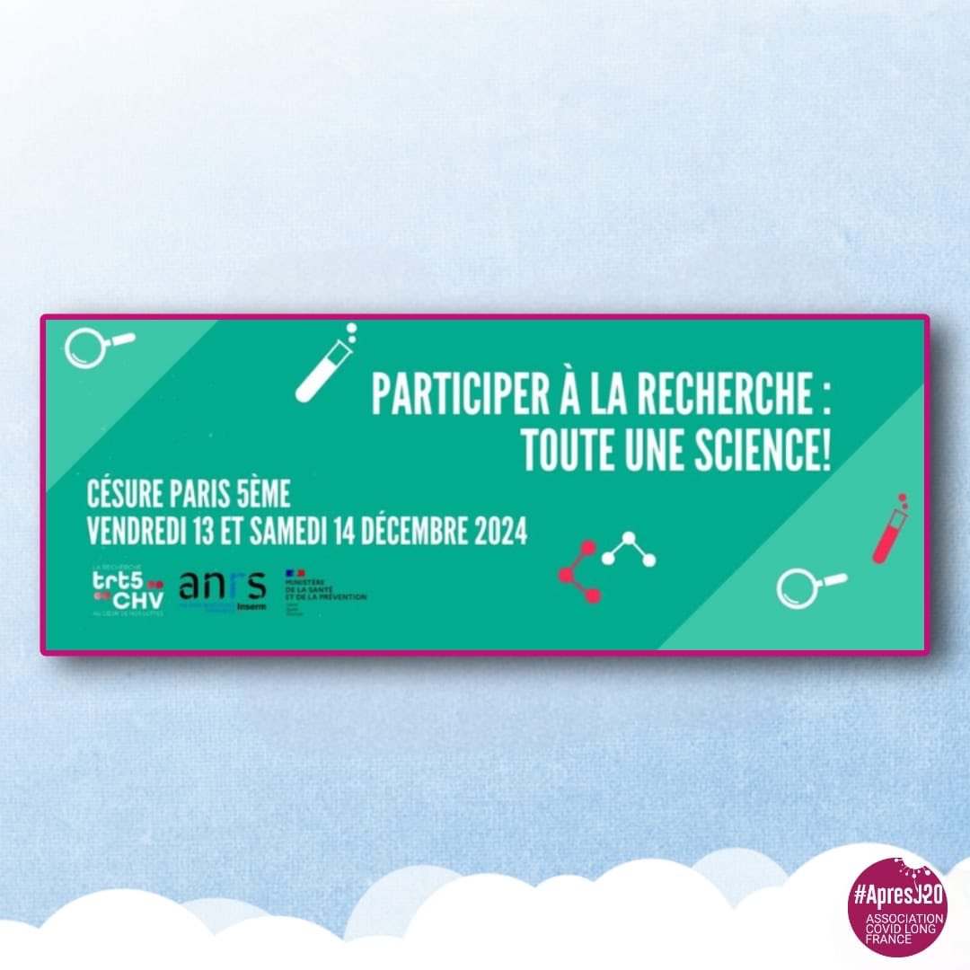 3️⃣ La conférence organisée par le collectif inter-associatif TRT5 sur la recherche participative, les 13 et 14 Décembre à Paris

<a href="/CoordoTRT5/">TRT-5 CHV</a> 

10/