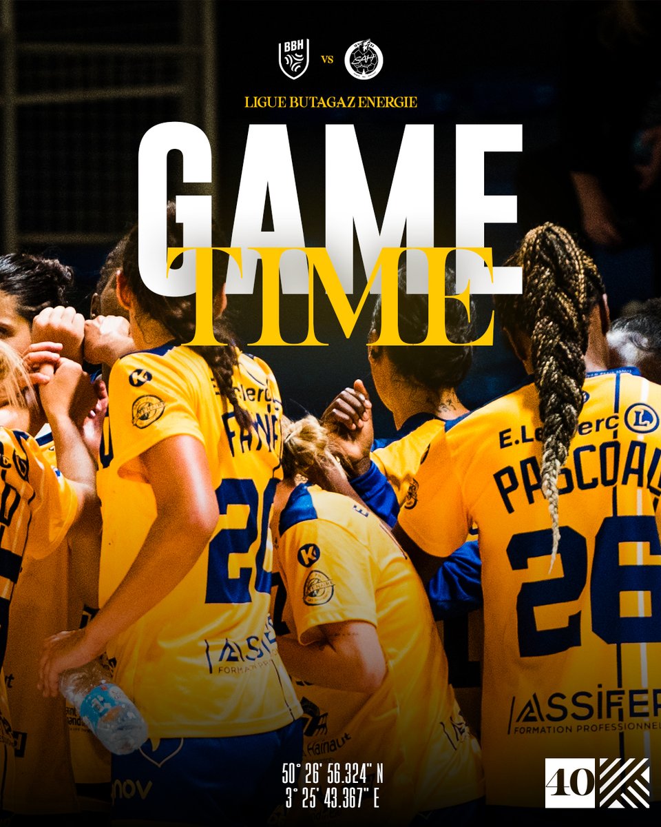 𝗗𝗘́𝗕𝗨𝗧 𝗗𝗨 𝗠𝗔𝗧𝗖𝗛

C'est parti à Brest pour cette 3e journée de championnat !

📺 bit.ly/3ZVwT6K

Allez les Louves ! 🐺🔥
#SAHPH #Louves