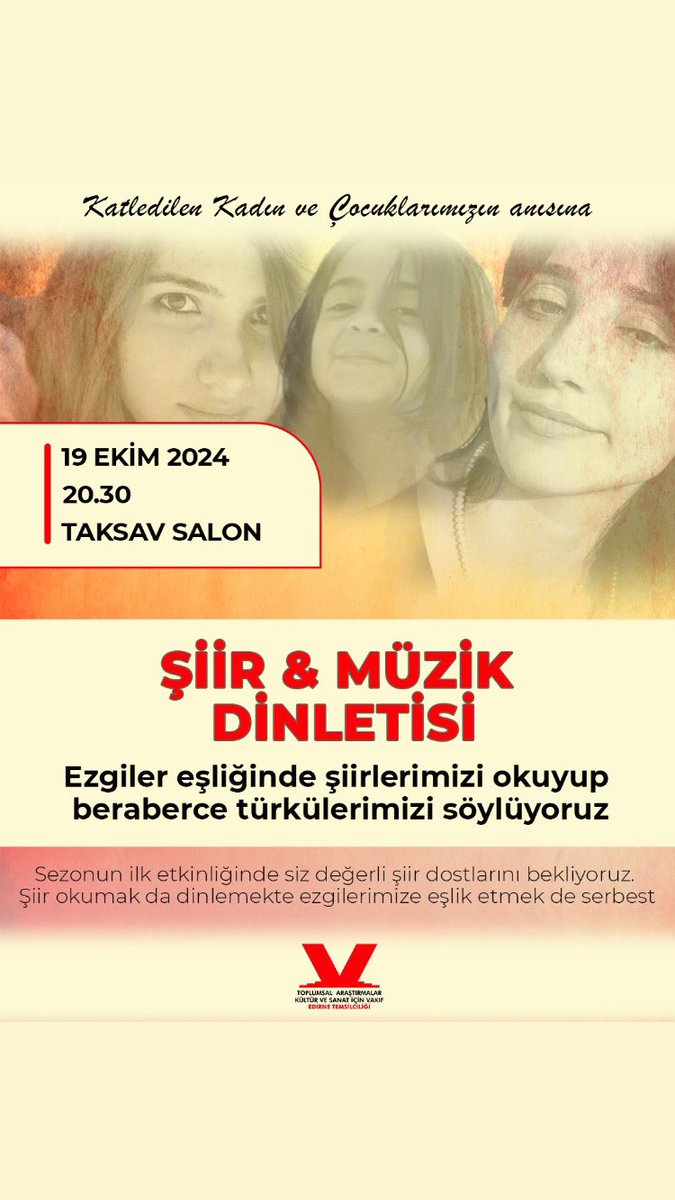 Sezonun ilk şiir etkinliğine bekliyoruz